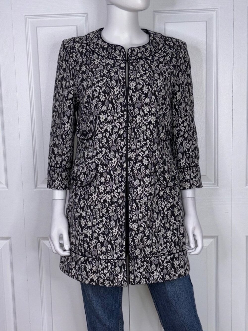 MARIO SERANI women's floral blazer size 8